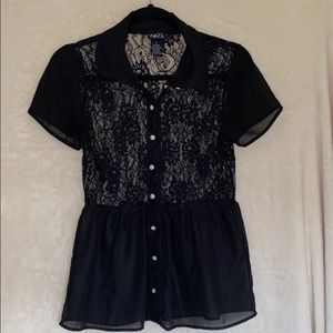 Rue21 Black Lace Blouse